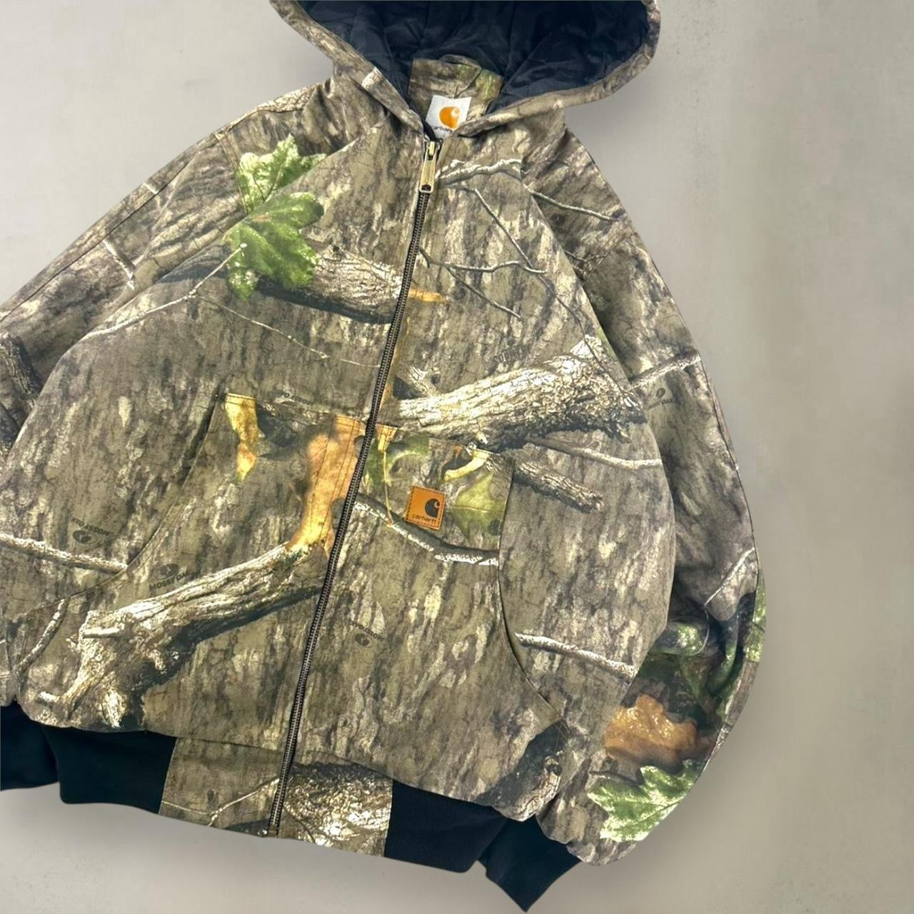 Carhartt 2000s Style Reworked Mossy Oak/ Real Tree Pattern Detroit Hoodie Jacket