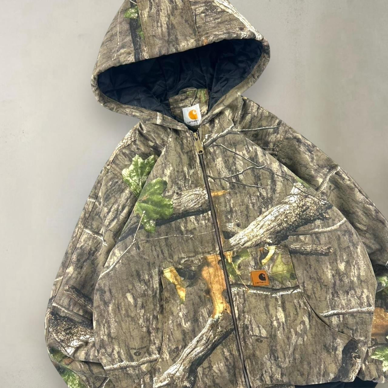 Carhartt 2000s Style Reworked Mossy Oak/ Real Tree Pattern Detroit Hoodie Jacket