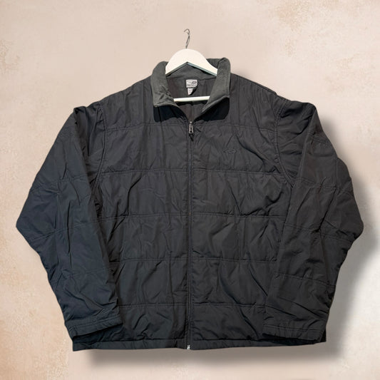 Vintage Black Champion Puffer Jacket with Lining Size XXL