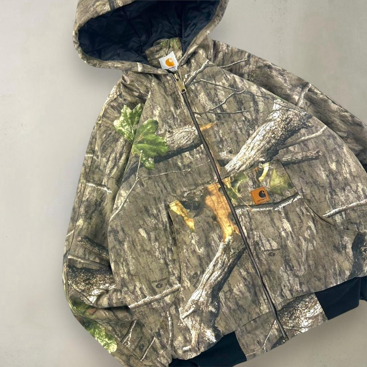 Carhartt 2000s Style Reworked Mossy Oak/ Real Tree Pattern Detroit Hoodie Jacket